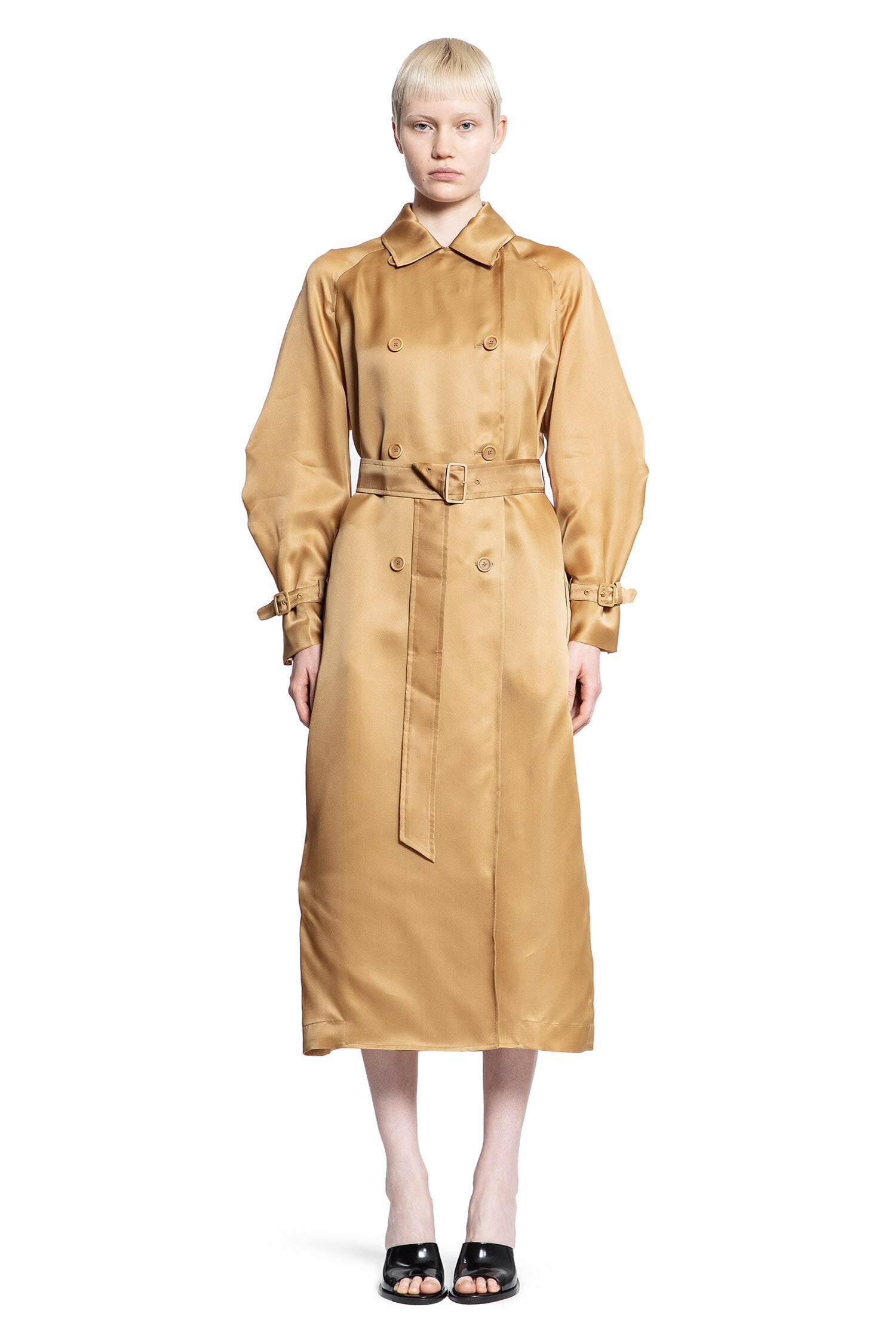 MAX MARA WOMAN BEIGE COATS