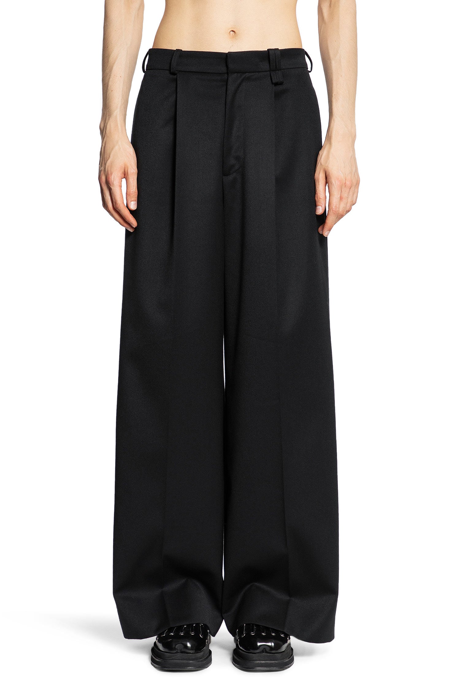 SIMONE ROCHA MAN BLACK TROUSERS