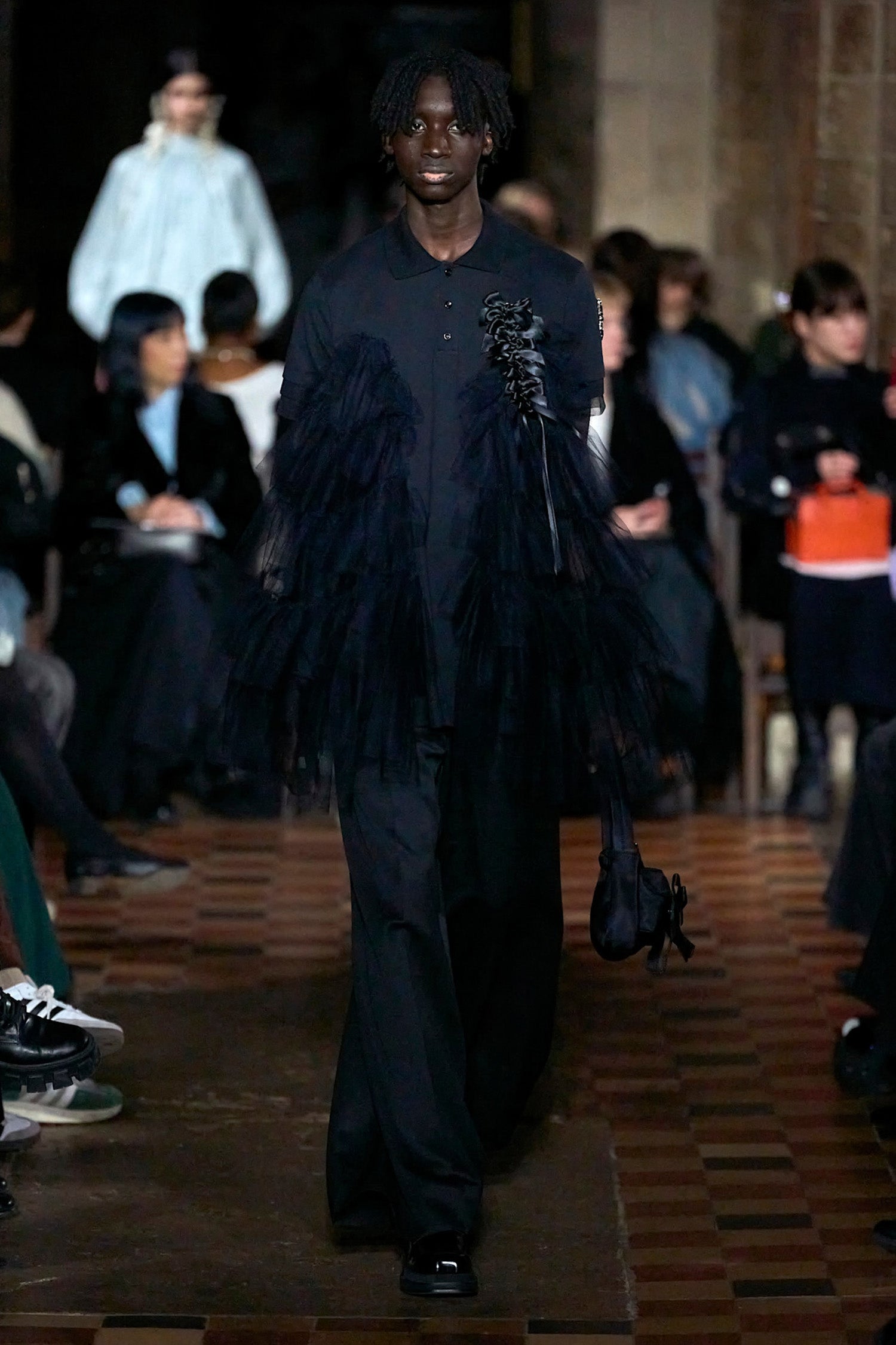 SIMONE ROCHA MAN BLACK TROUSERS