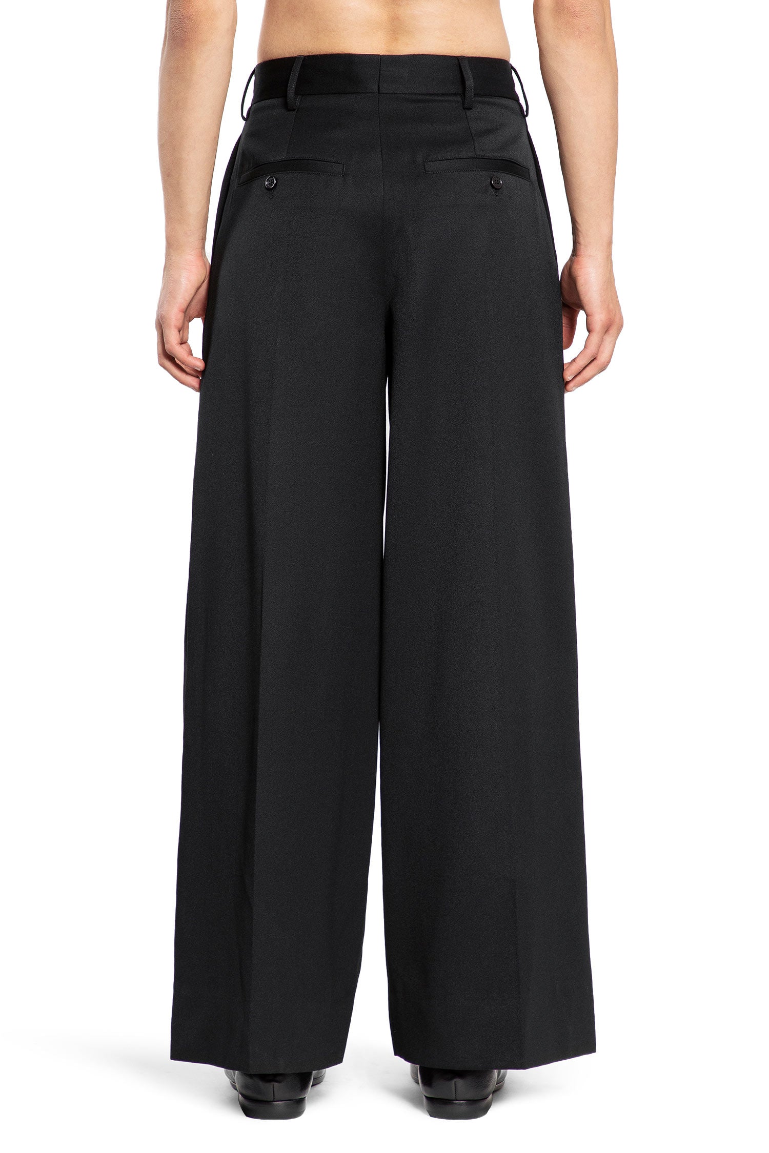 SIMONE ROCHA MAN BLACK TROUSERS