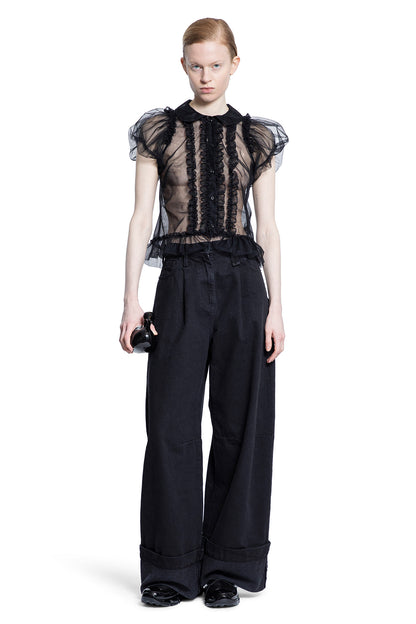 SIMONE ROCHA WOMAN BLACK JEANS