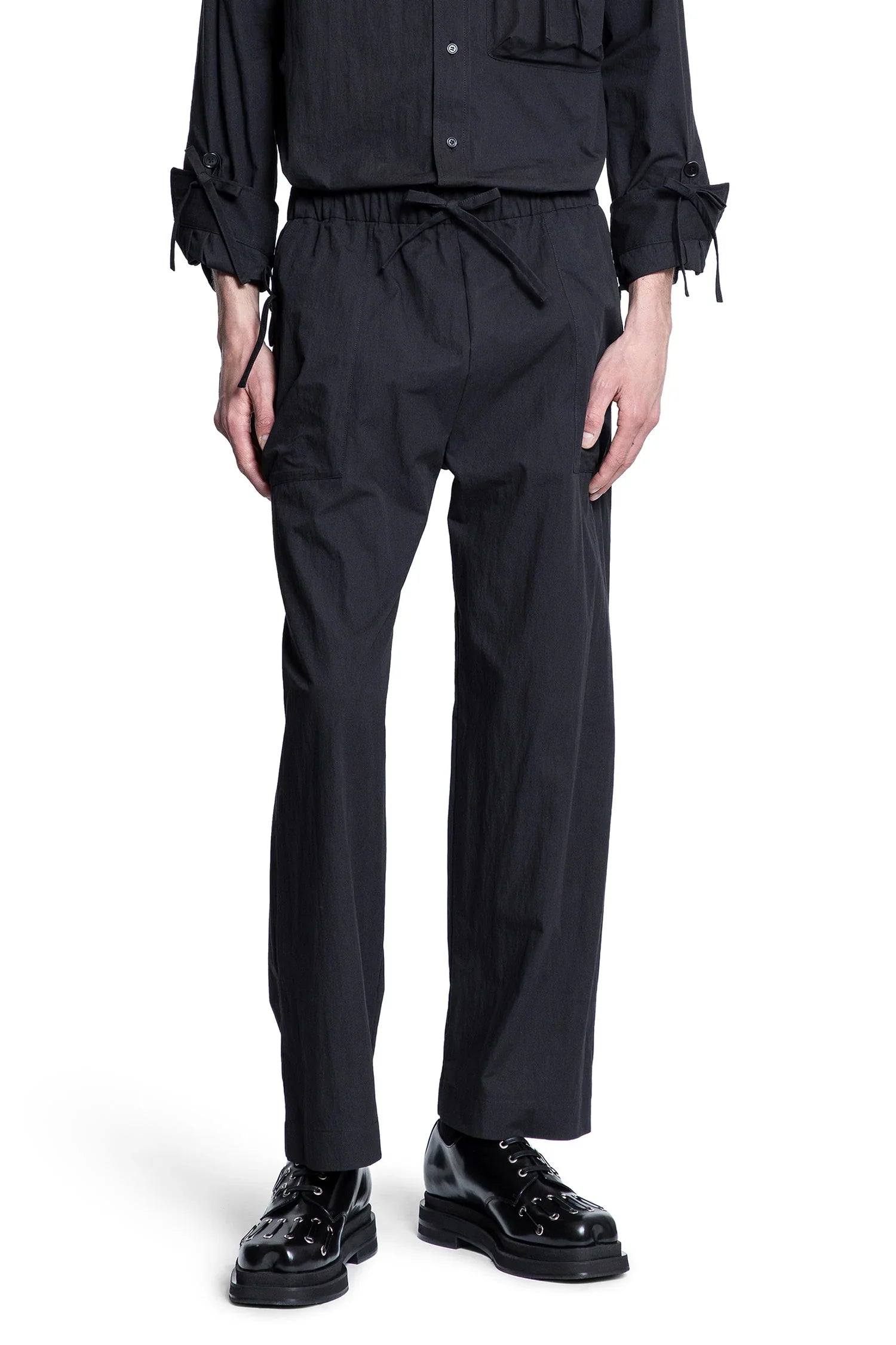 Bow Detail Cargo Drawstring Trousers - Antonioli.eu