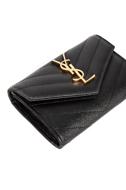 SAINT LAURENT WOMAN BLACK WALLETS & CARDHOLDERS