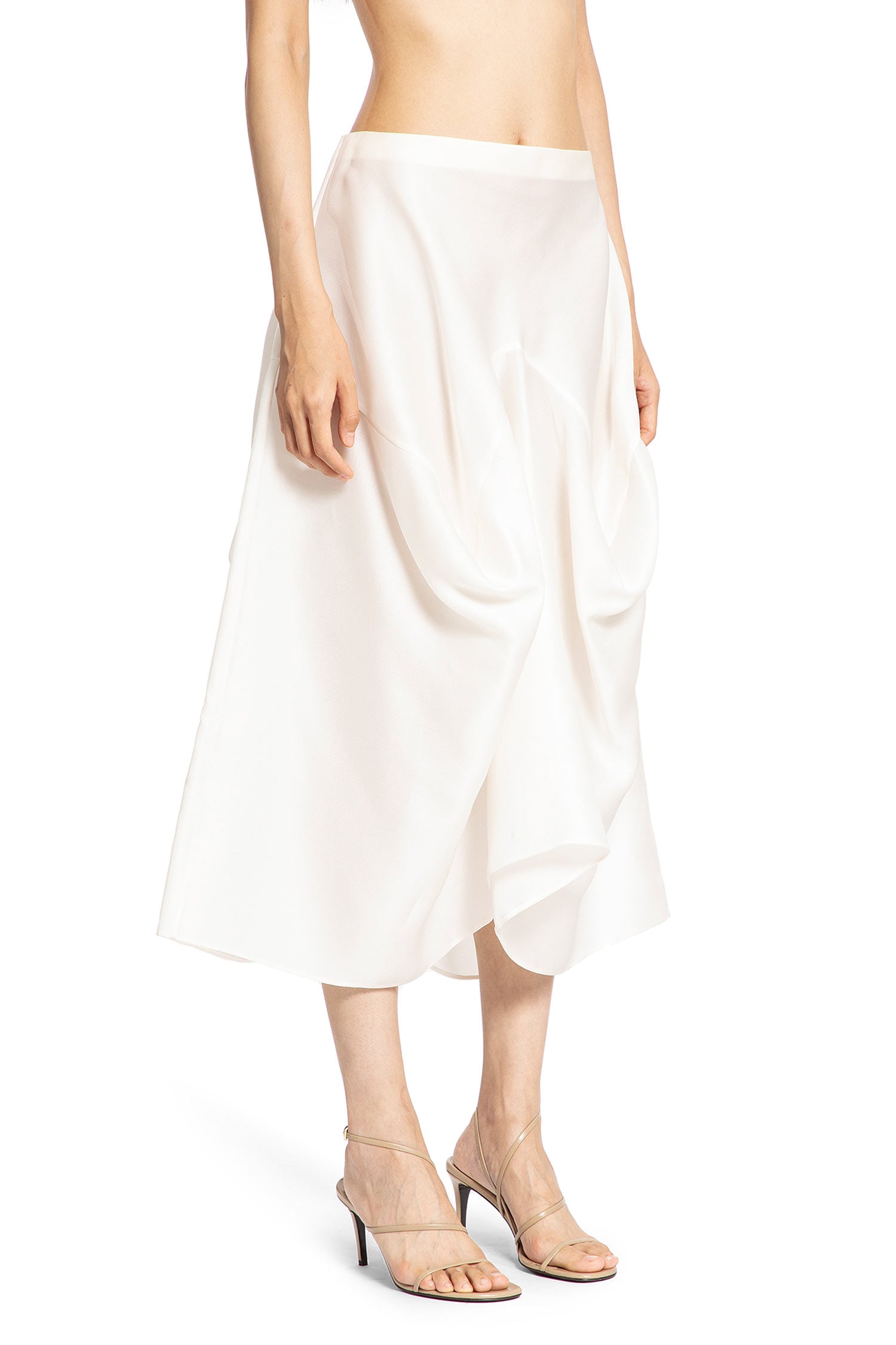 KHAITE WOMAN OFF-WHITE SKIRTS