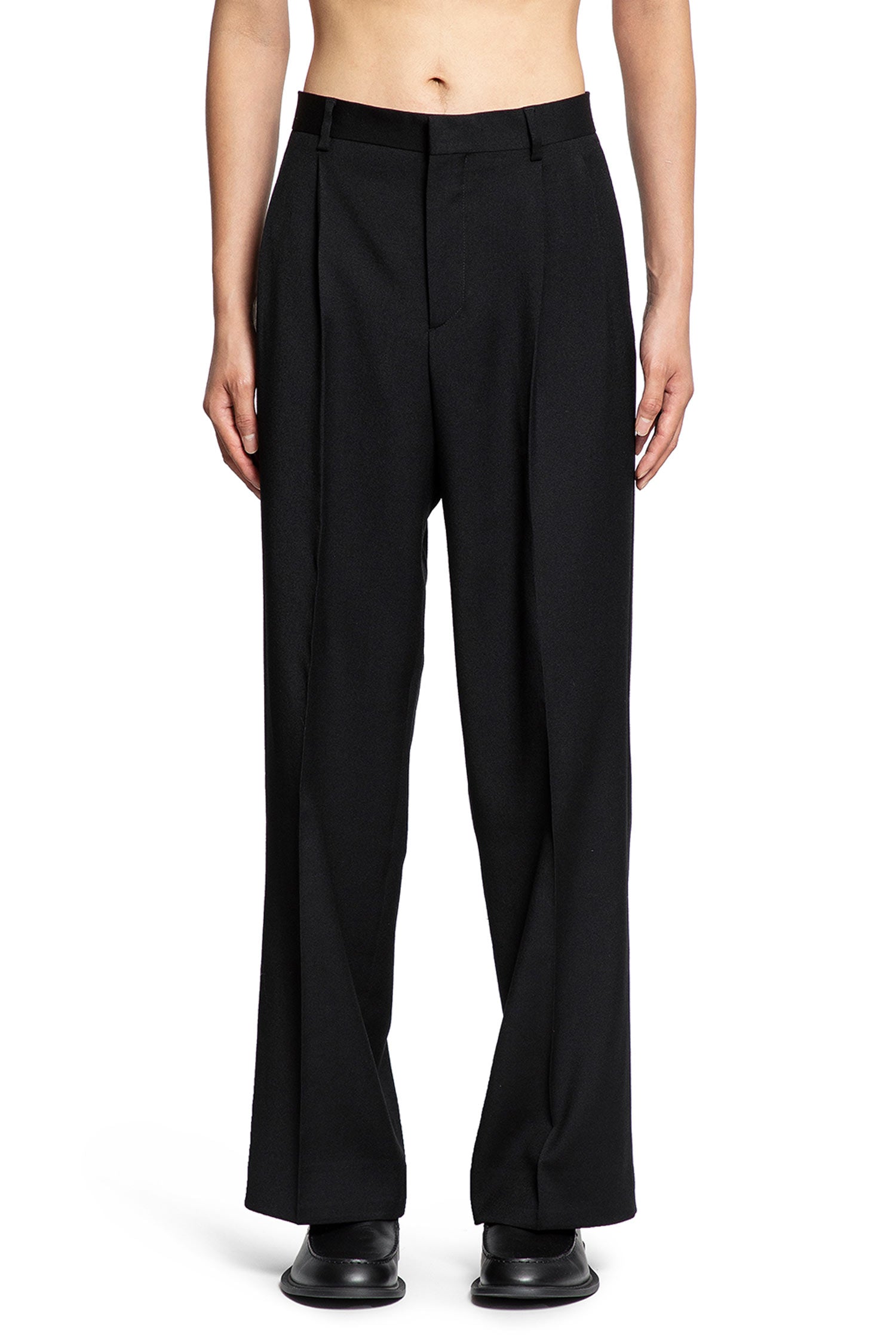 Wide Pleated Trousers