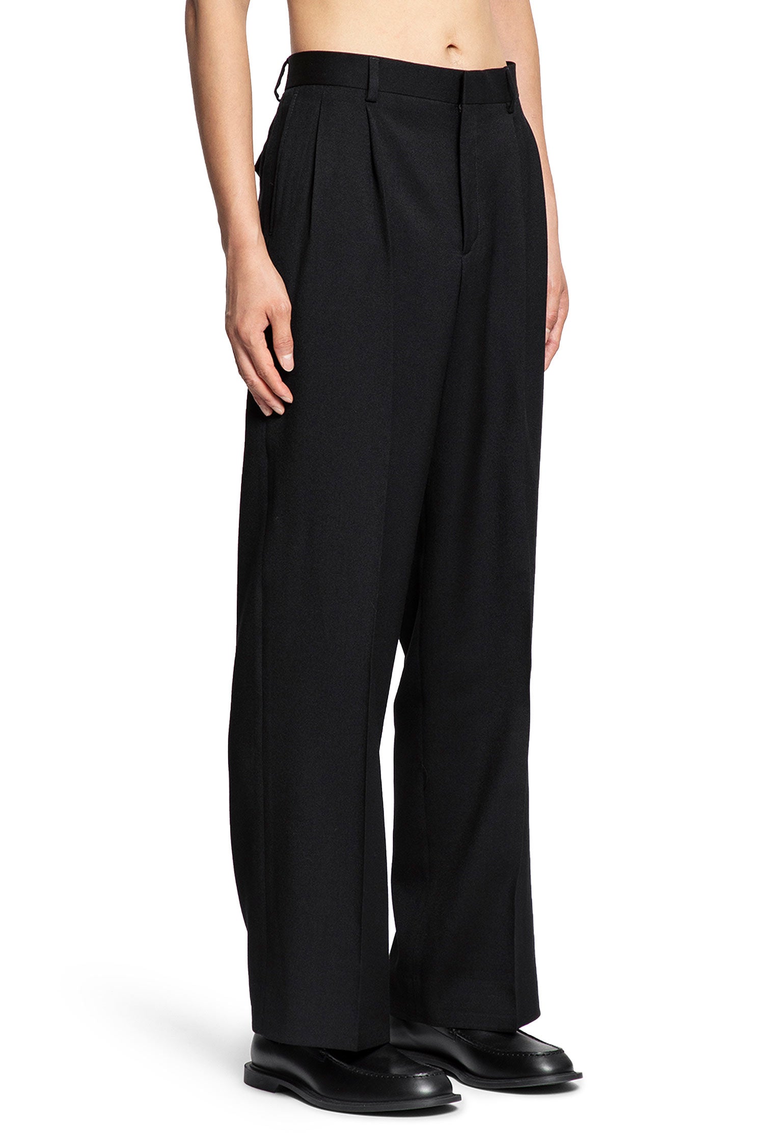 Wide Pleated Trousers