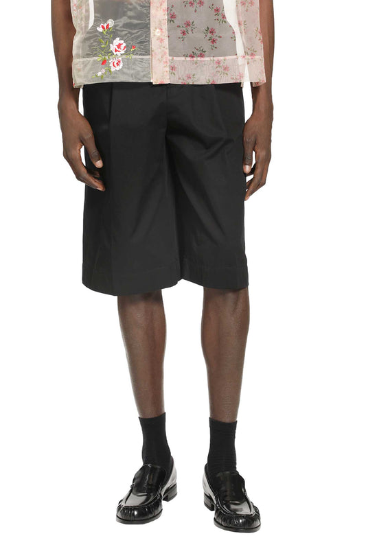 Tailored Wide leg Shorts with Daisy