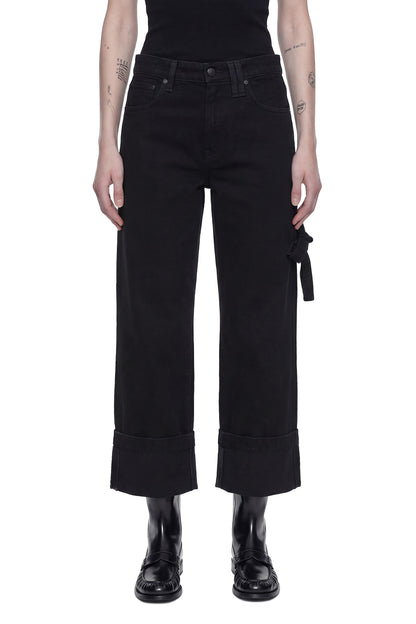 Cropped Straight Leg Jeans