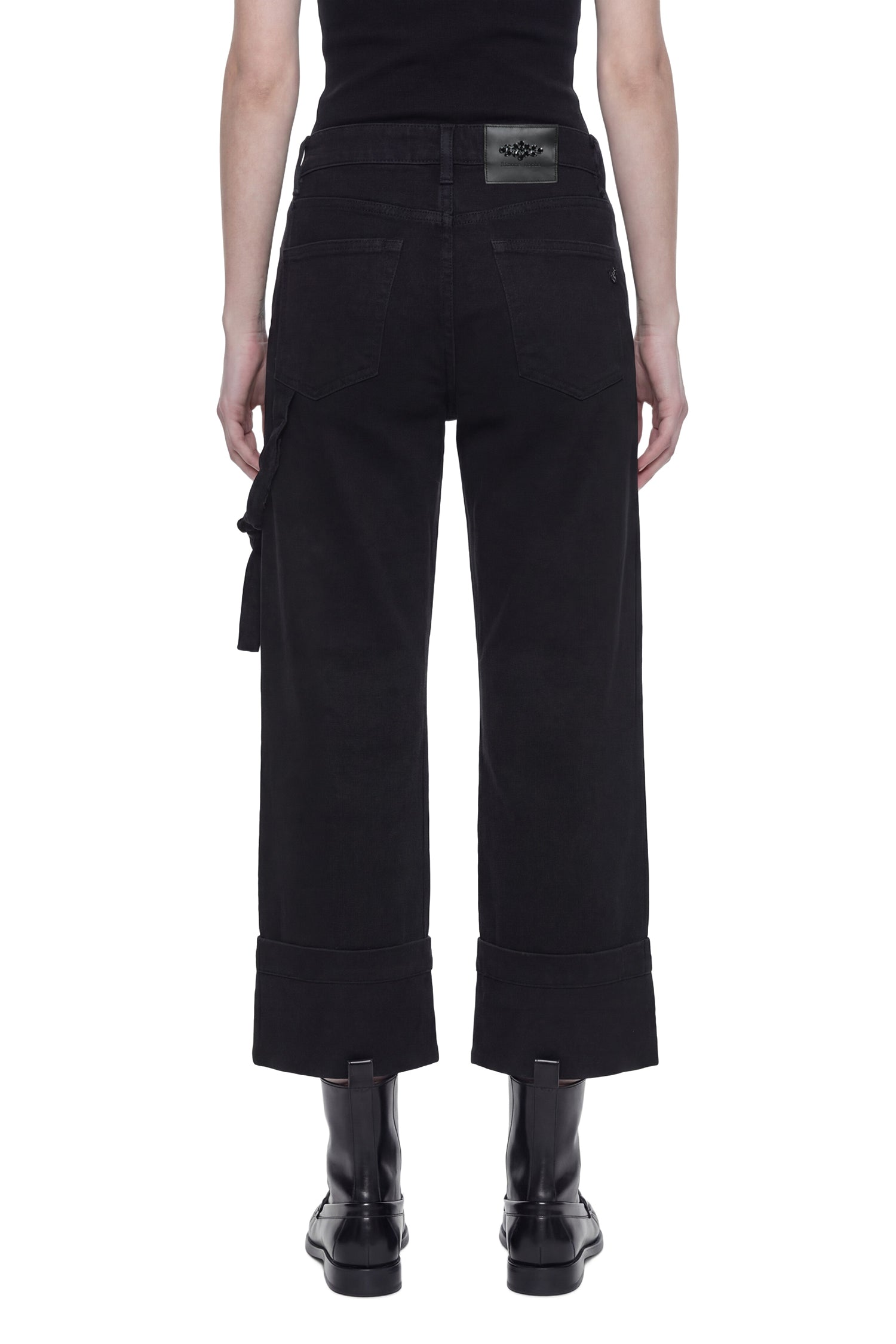 Cropped Straight Leg Jeans