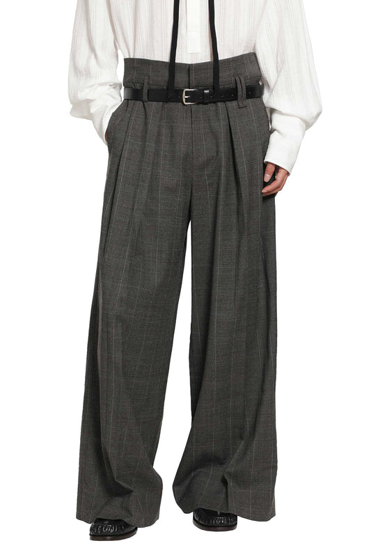 Peeling Waist Wide Leg Trousers