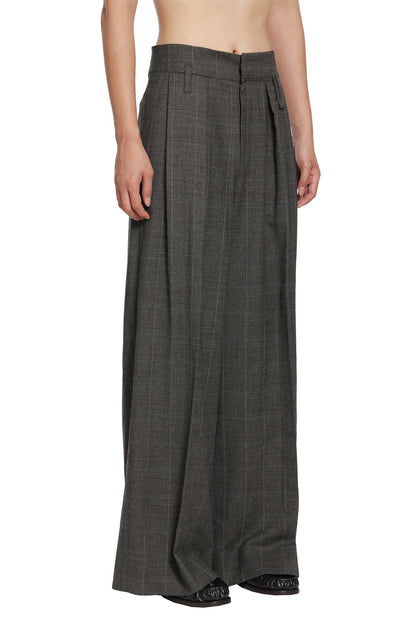 Peeling Waist Wide Leg Trousers