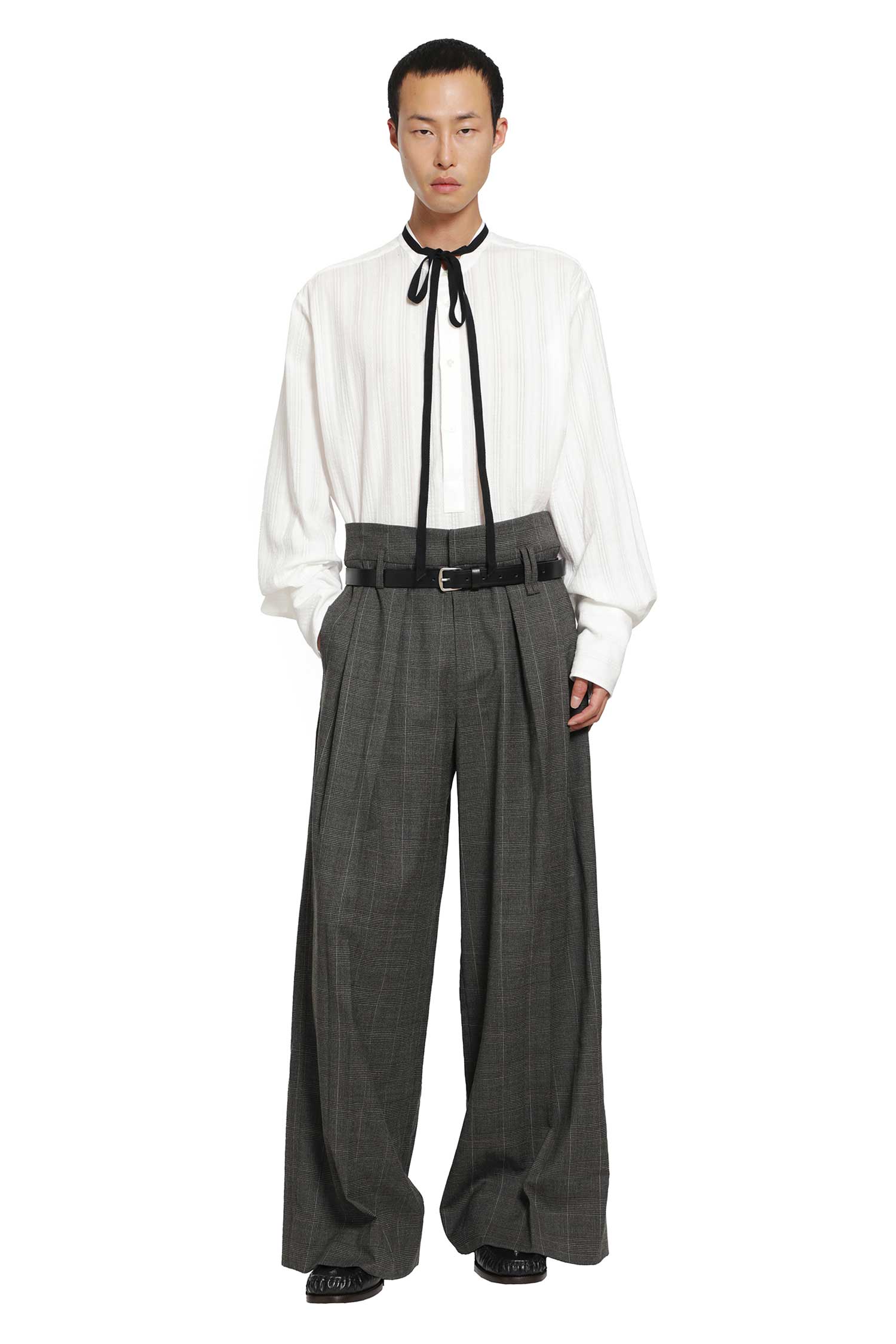 SIMONE ROCHA Peeling Waist Wide Leg Trousers man