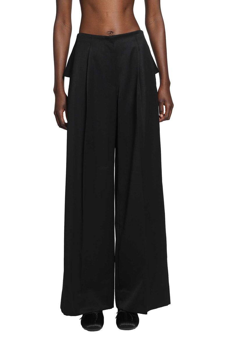 
              SIMONE ROCHA Back Bow Wide Leg Trousers woman
            