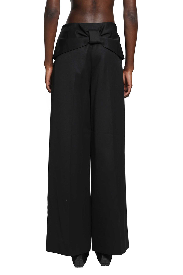 SIMONE ROCHA Back Bow Wide Leg Trousers woman