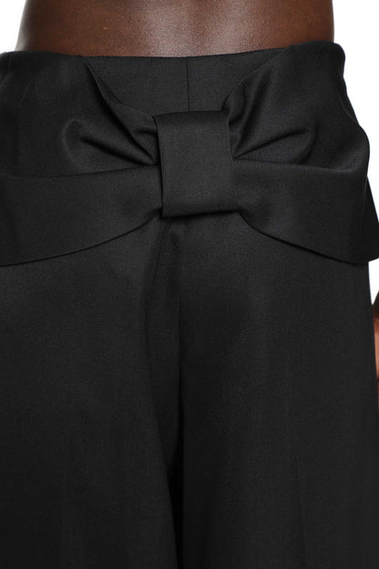 Back Bow Wide Leg Trousers