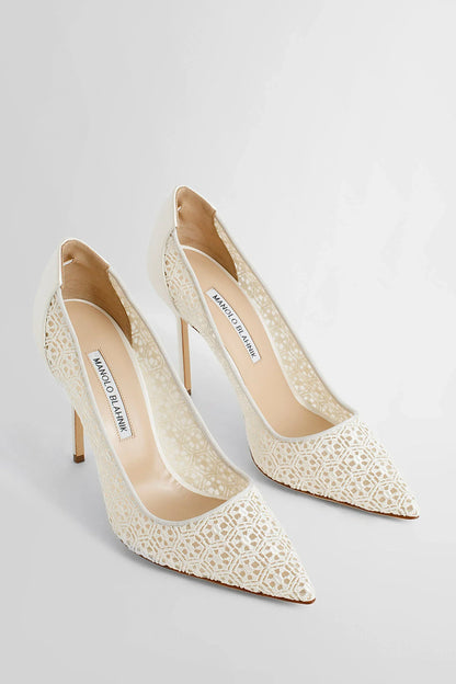 MANOLO BLAHNIK WOMAN WHITE PUMPS - Antonioli.eu