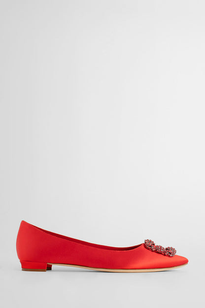 MANOLO BLAHNIK WOMAN RED FLATS