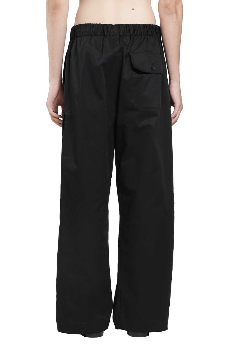 SIMONE ROCHA Drawstring Cargo Knee Pleat Trousers man