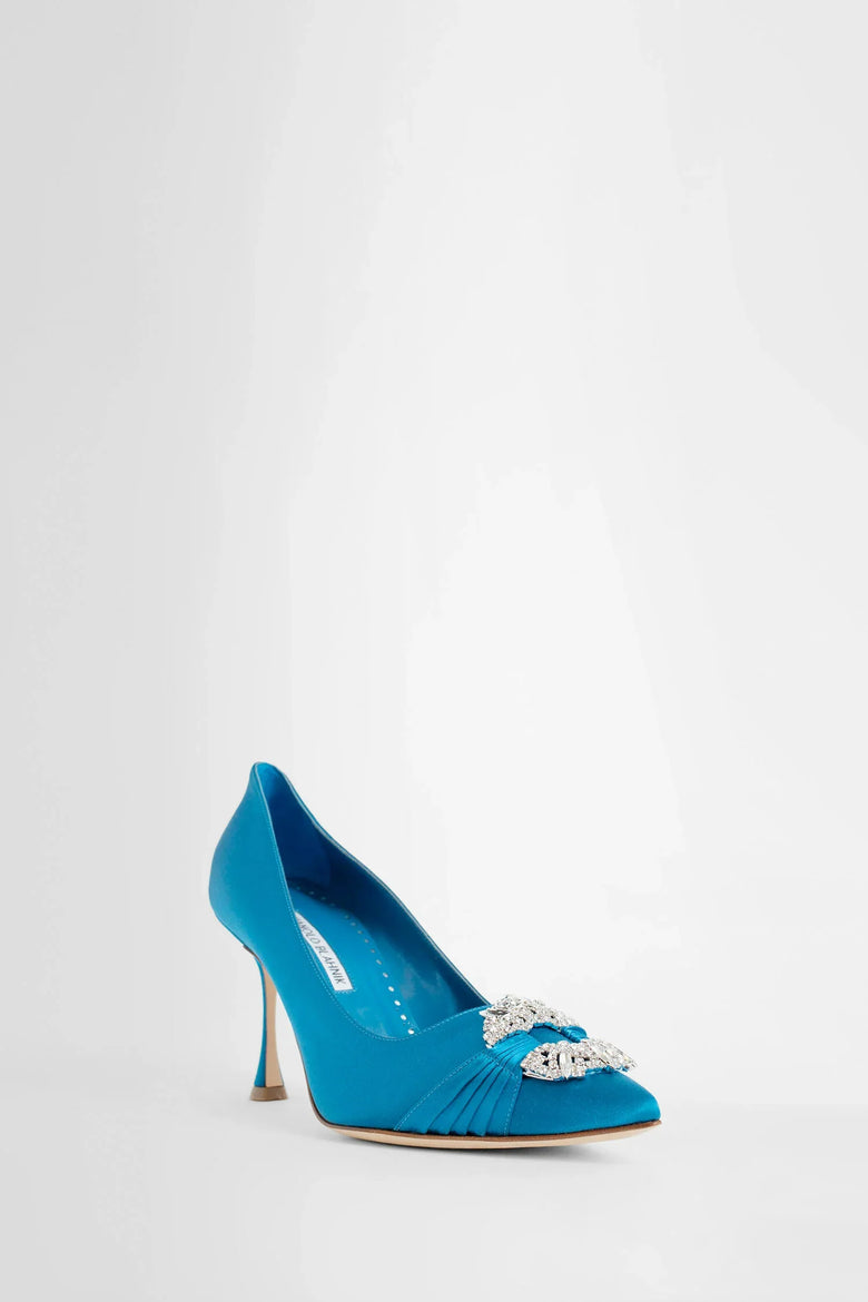 MANOLO BLAHNIK WOMAN BLUE PUMPS - Antonioli.eu