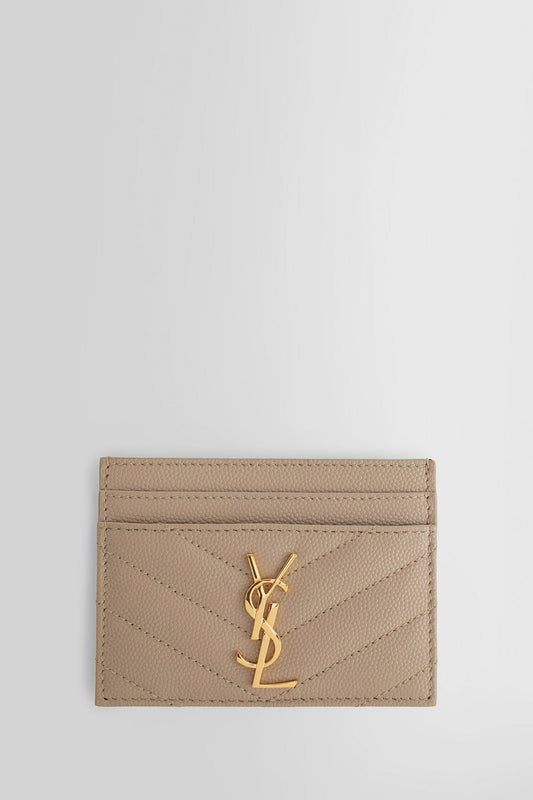 SAINT LAURENT WOMAN BEIGE WALLETS & CARDHOLDERS