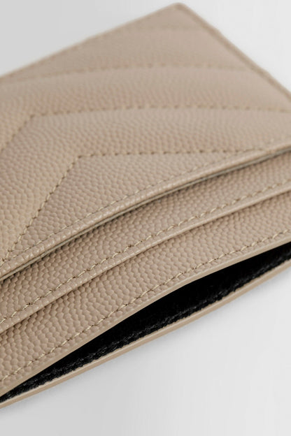 SAINT LAURENT WOMAN BEIGE WALLETS & CARDHOLDERS