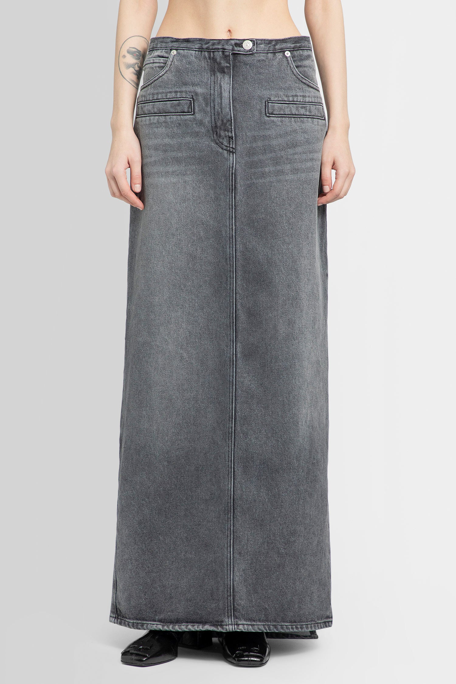 COURRÈGES WOMAN GREY SKIRTS