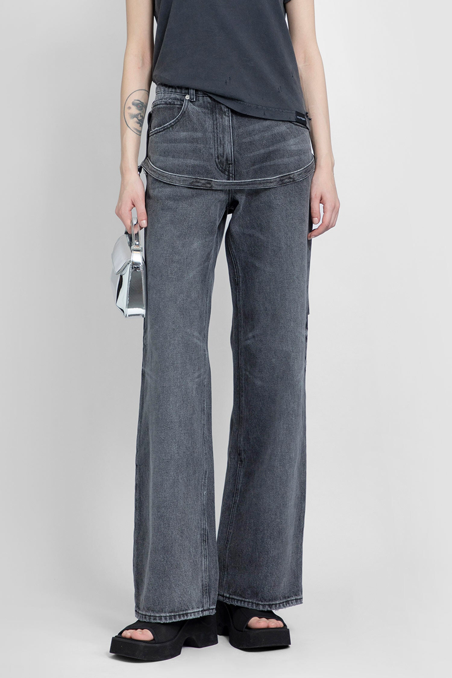 COURRÈGES WOMAN GREY JEANS