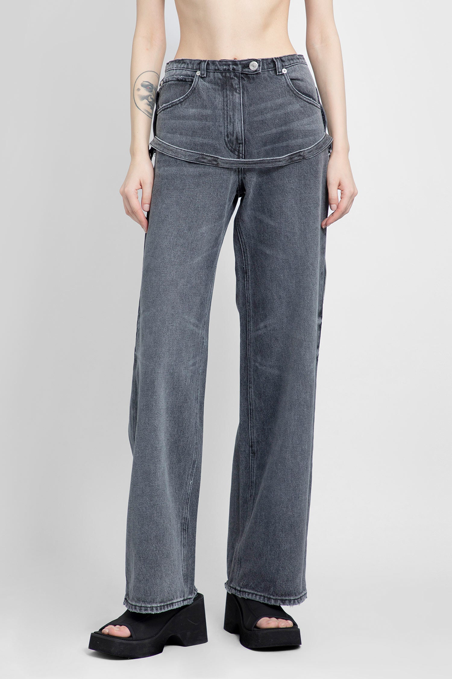 COURRÈGES WOMAN GREY JEANS