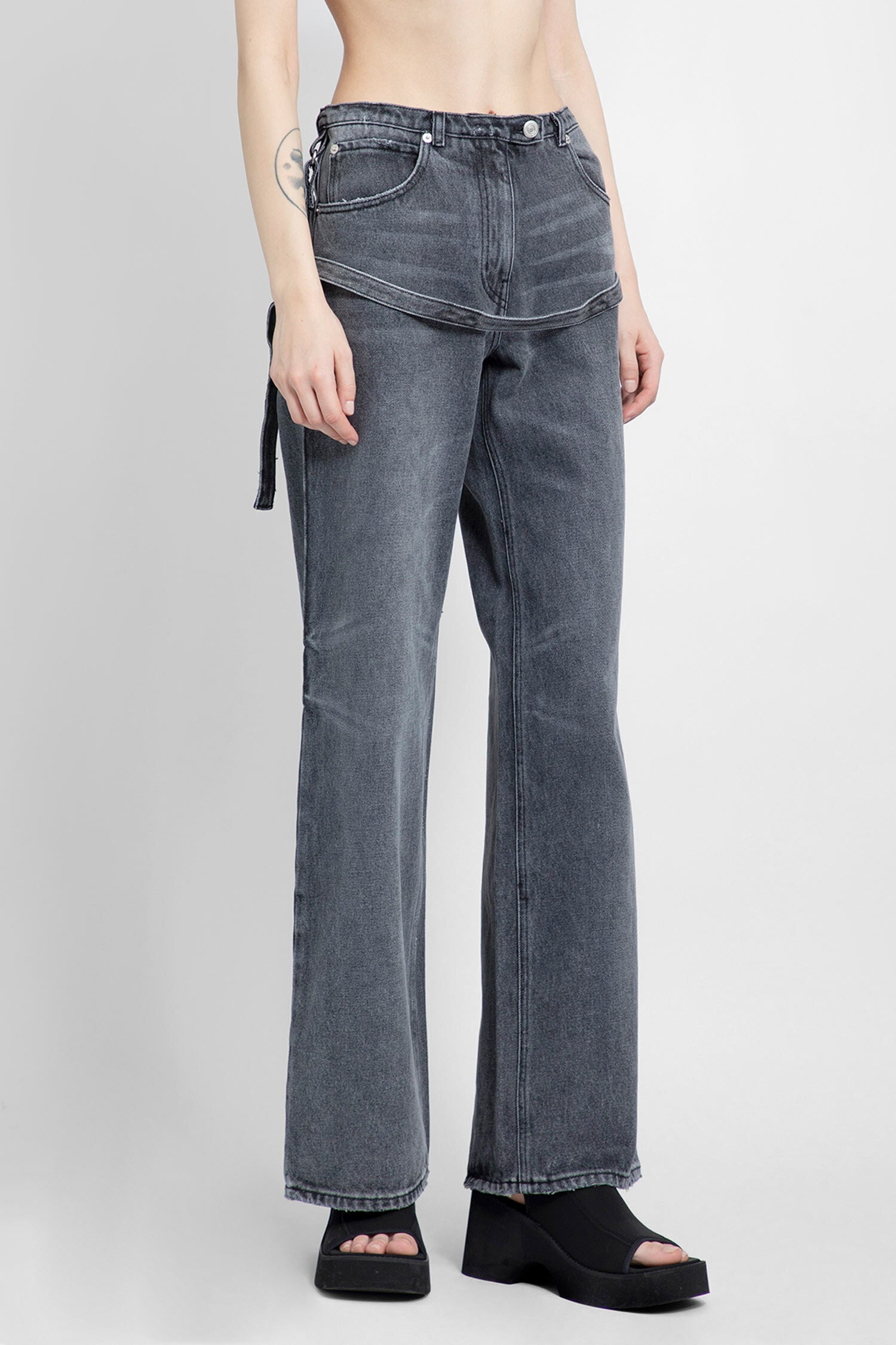 COURRÈGES WOMAN GREY JEANS