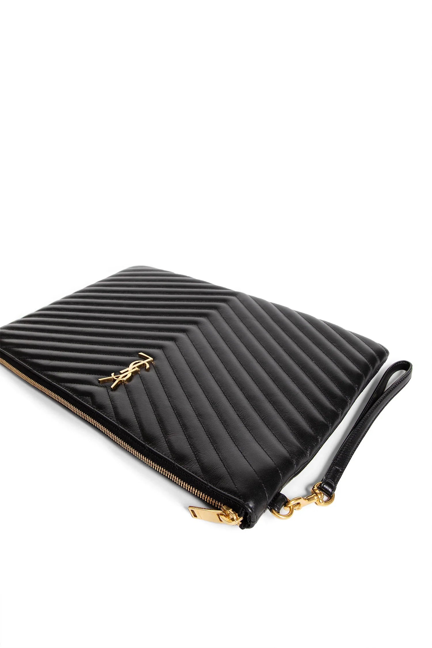 Matelassé Leather Pouch bag - Antonioli.eu