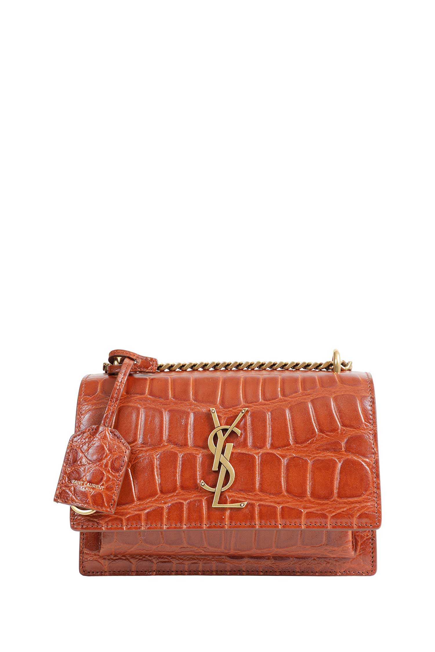SAINT LAURENT Small Crocodile Sunset woman