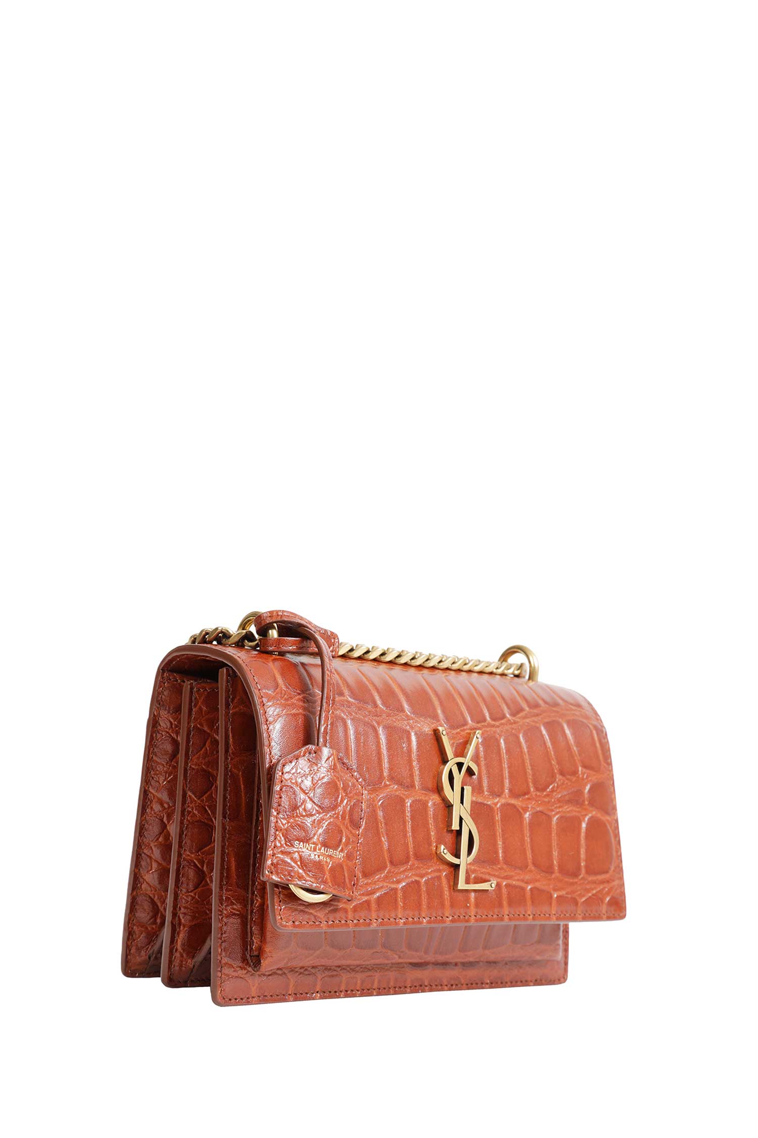 SAINT LAURENT Small Crocodile Sunset woman