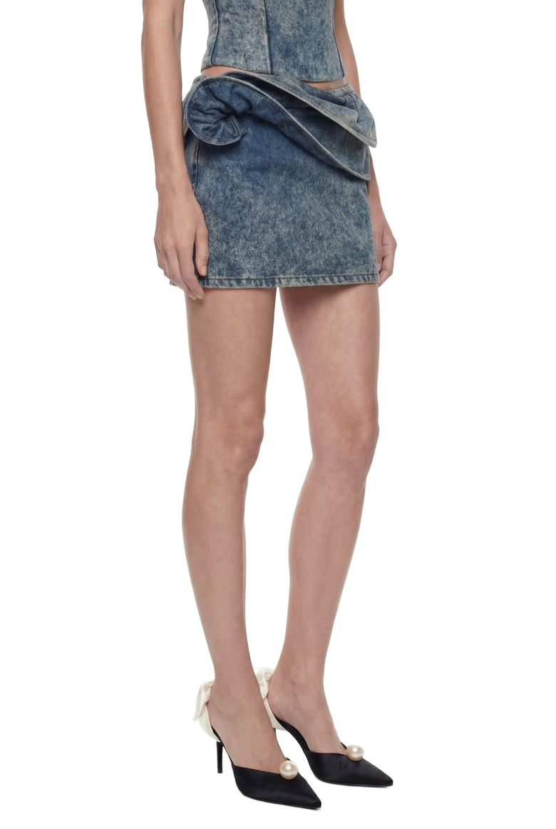 
              MAGDA BUTRYM Rose Detail Mini Skirt woman
            