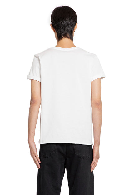 SAINT LAURENT MAN WHITE T-SHIRTS & TANK TOPS