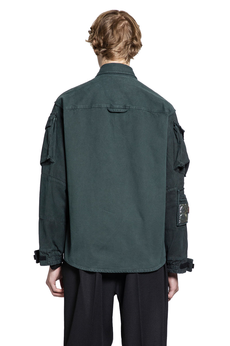 Cotton Denim Utility Overshirt