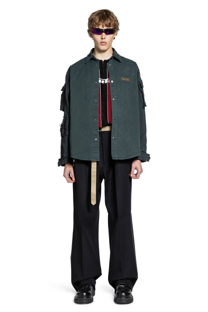 MARTINE ROSE MAN GREEN SHIRTS