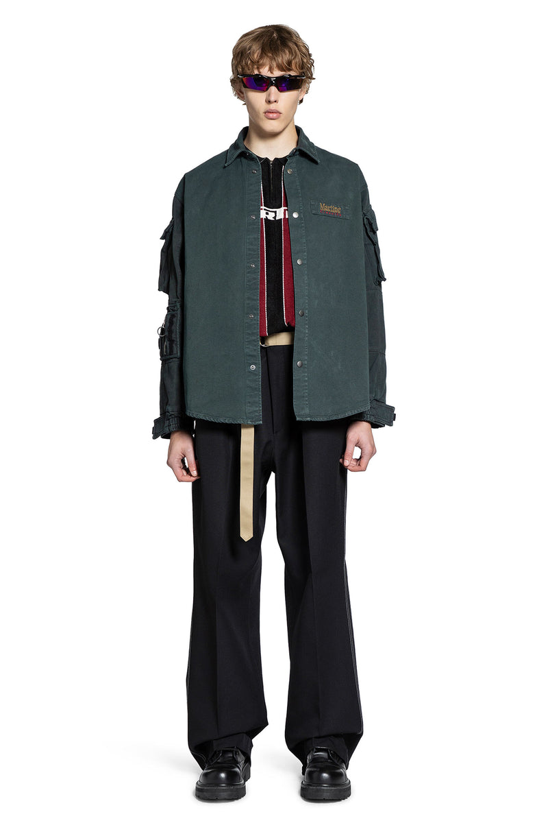 Cotton Denim Utility Overshirt