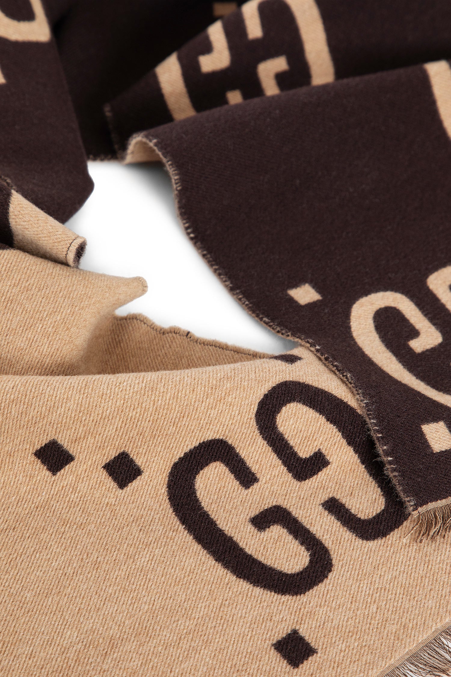 GG Jacquard Wool Silk Scarf - Antonioli.eu