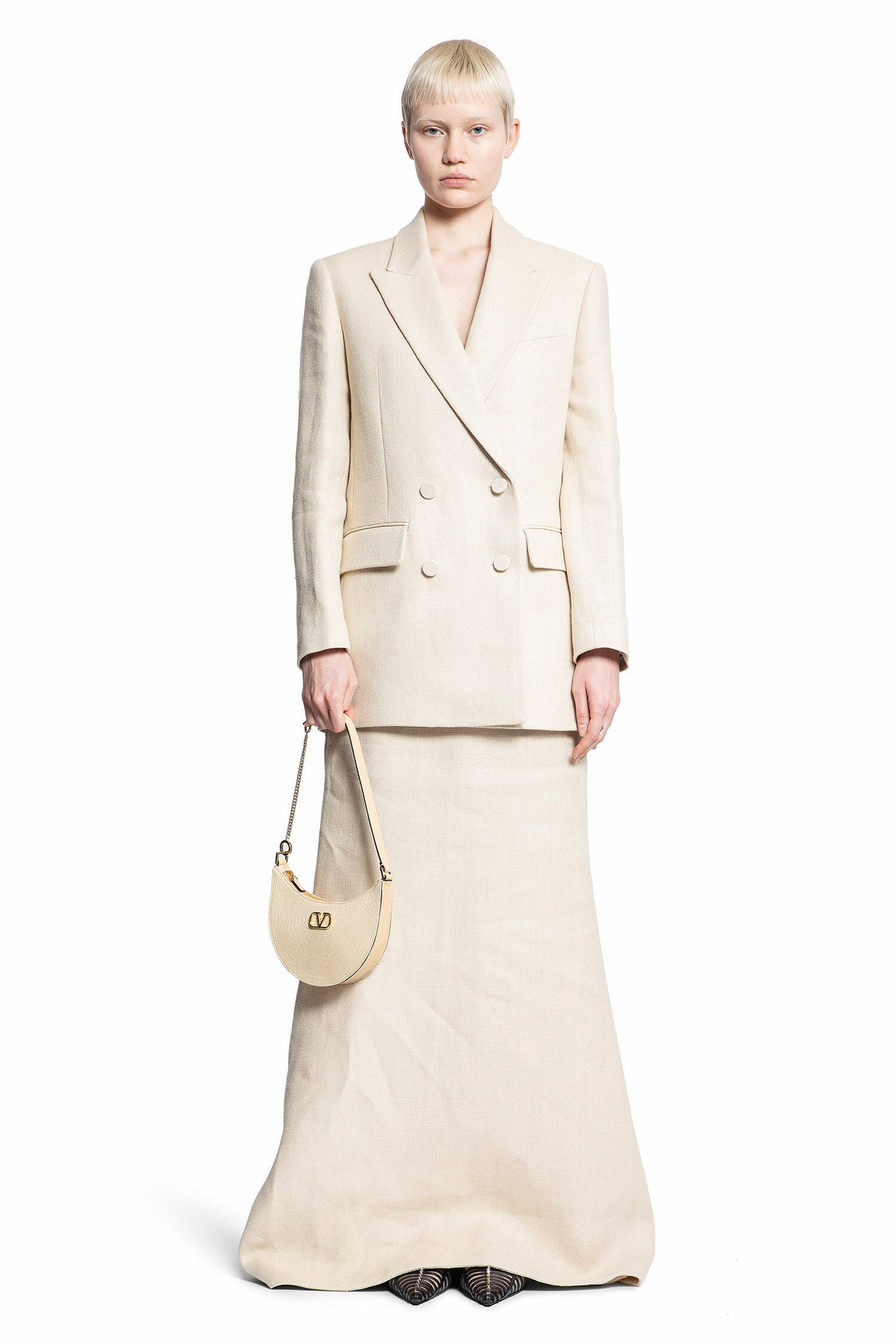 VALENTINO WOMAN BEIGE BLAZERS