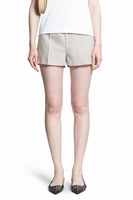 VALENTINO WOMAN BEIGE SHORTS