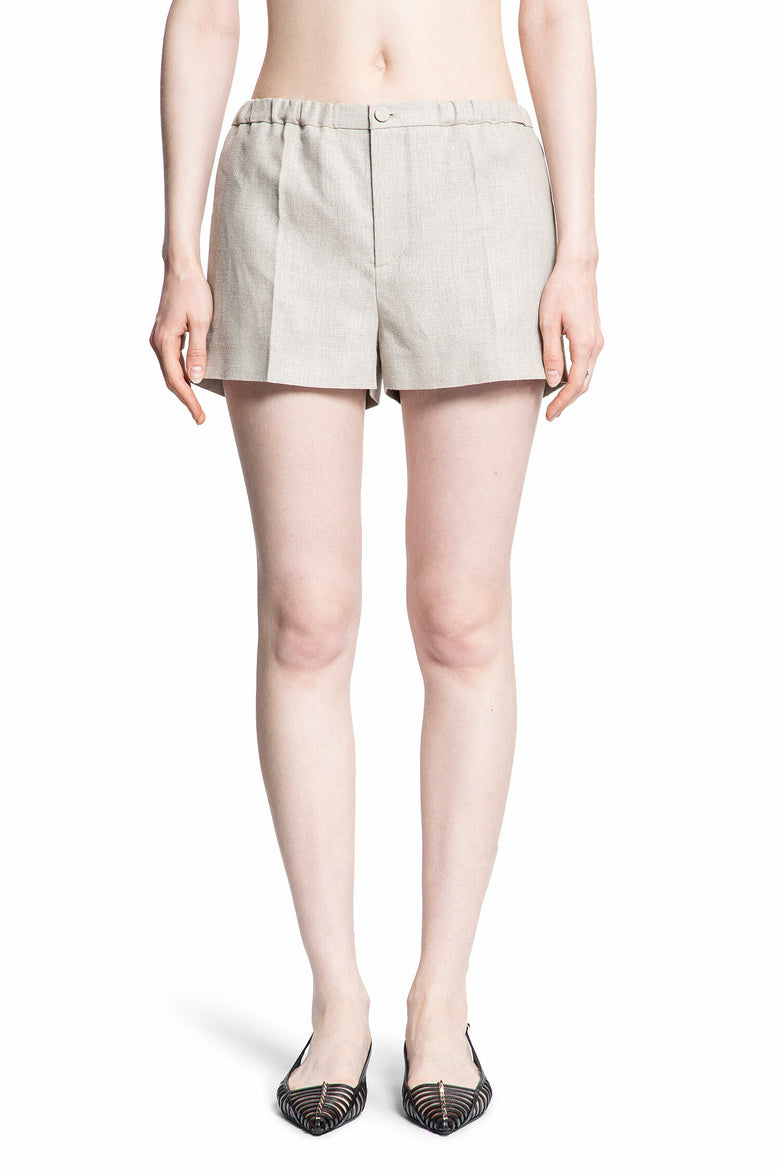 VALENTINO WOMAN BEIGE SHORTS