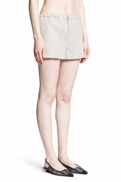 VALENTINO WOMAN BEIGE SHORTS