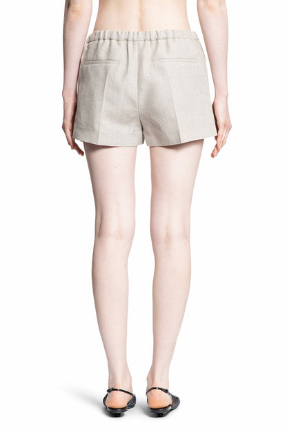 VALENTINO WOMAN BEIGE SHORTS