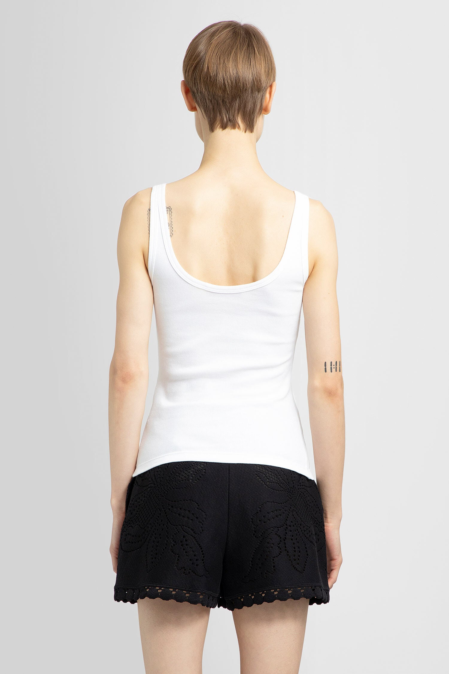 VALENTINO WOMAN WHITE T-SHIRTS & TANK TOPS