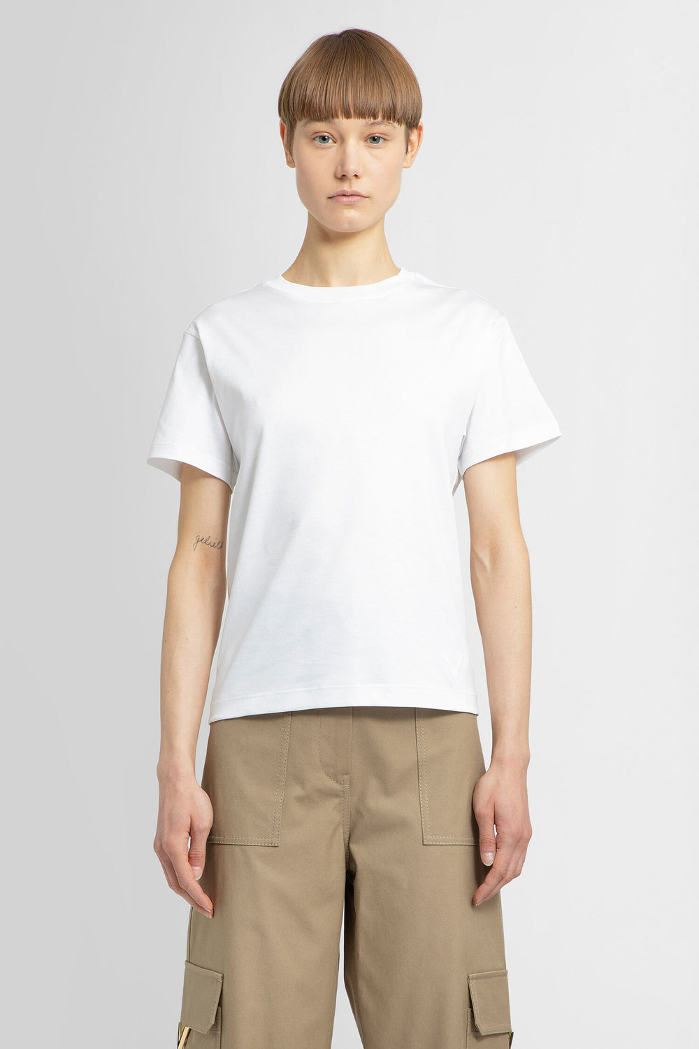 VALENTINO WOMAN WHITE T-SHIRTS & TANK TOPS