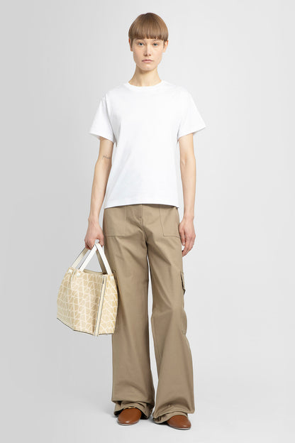 VALENTINO WOMAN BEIGE TROUSERS