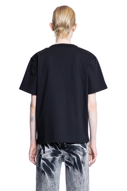 ALEXANDER WANG WOMAN BLACK T-SHIRTS & TANK TOPS