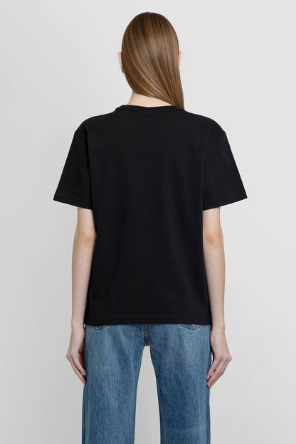 ALEXANDER WANG WOMAN BLACK T-SHIRTS & TANK TOPS