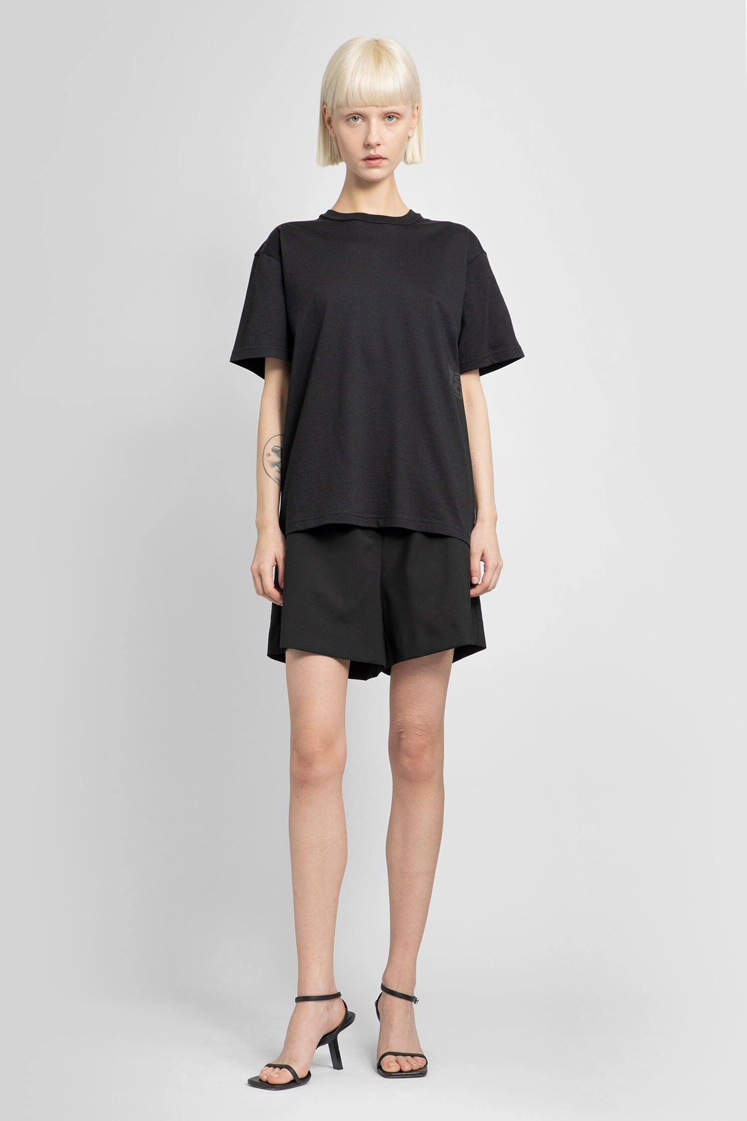 ALEXANDER WANG WOMAN BLACK T-SHIRTS