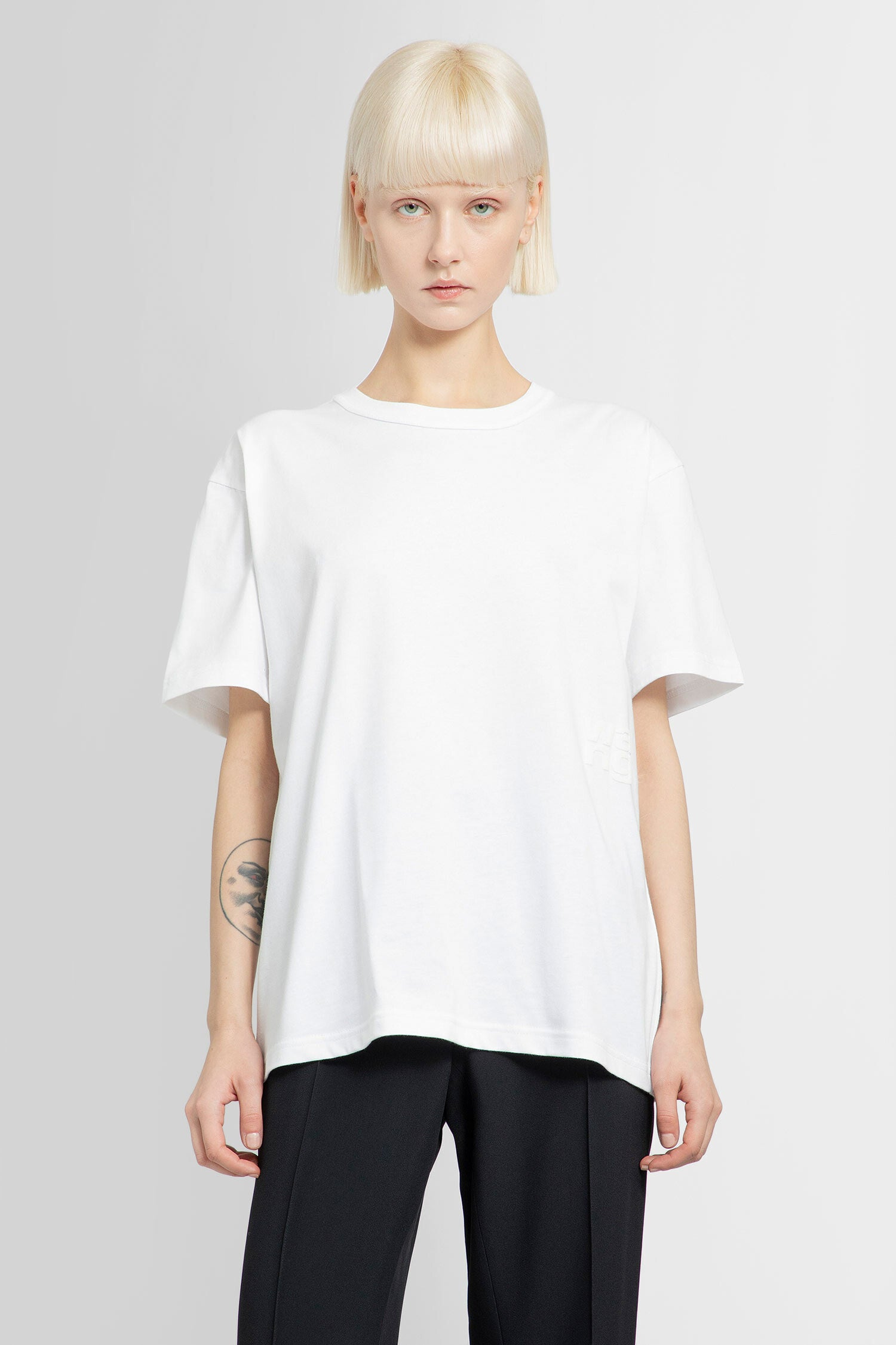 ALEXANDER WANG WOMAN WHITE T-SHIRTS & TANK TOPS